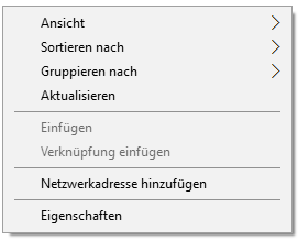 Kontextmen&uuml; "Dieser PC"