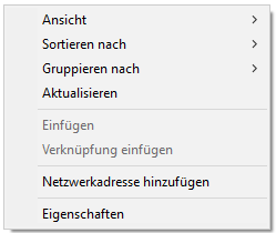 Kontextmen&uuml; "Dieser PC"