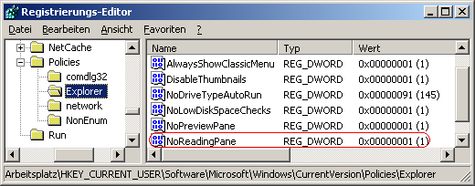 NoReadingPane