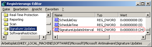 SignatureUpdateInterval