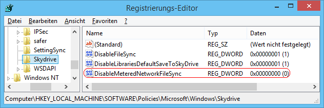 DisableMeteredNetworkFileSync