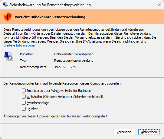 neuer Warndialog
