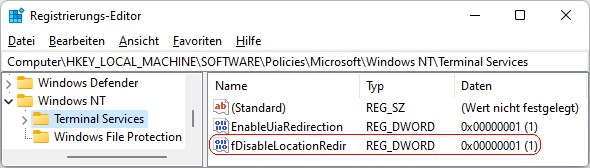 fDisableLocationRedir