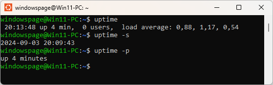 uptime