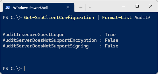 AuditInsecureGuestLogon