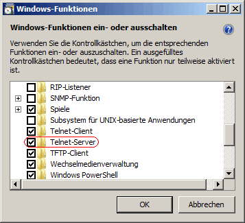 Telnet-Server