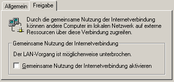 Registerkarte "Freigabe"
