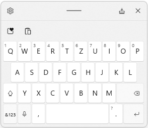 kleine Tastentextgr&ouml;&szlig;e