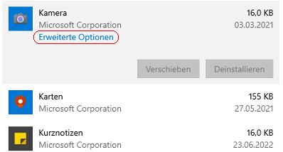Apps und Features