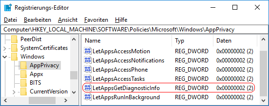 LetAppsGetDiagnosticInfo