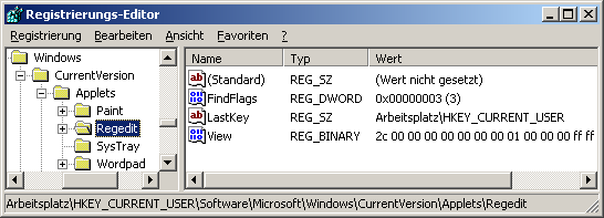 Registrierungs-Editor
