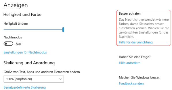 Windows-Einstellungen