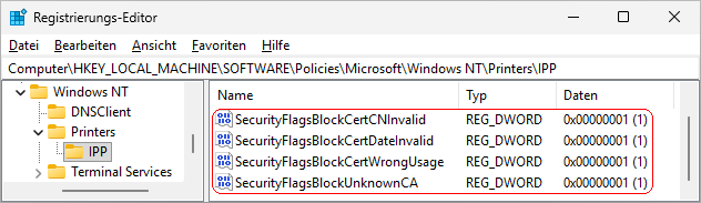 SecurityFlagsBlockCertCNInvalid, SecurityFlagsBlockCertDateInvalid, SecurityFlagsBlockCertWrongUsage, SecurityFlagsBlockUnknownCA