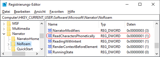 ReadCharactersPhonetically