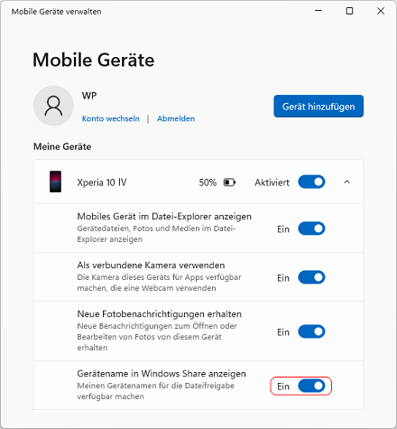 Mobile Ger&auml;te verwalten